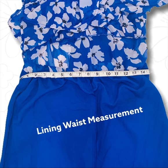 NWT - Who What Wear Blue Floral Halter Dress - SM - Picture 12 of 16